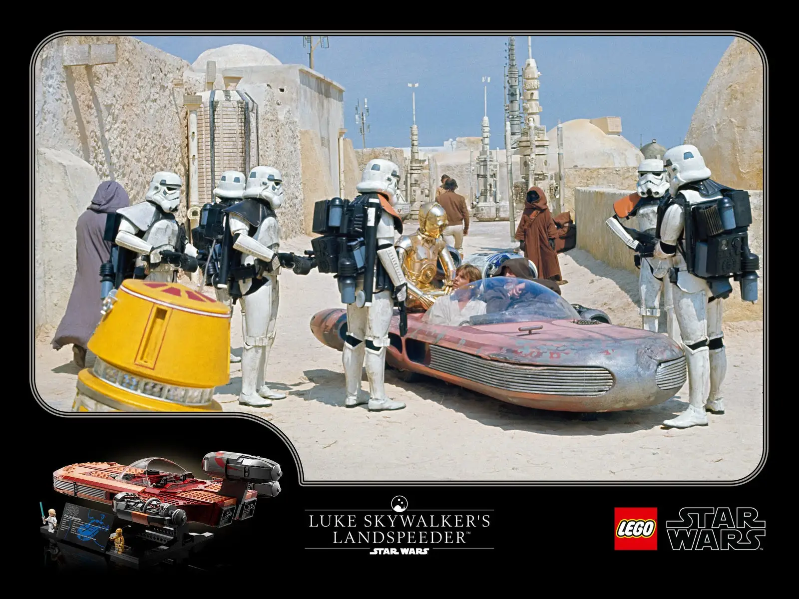 レゴ 5007501-1 Exclusive Star Wars Landspeeder Print ポスター