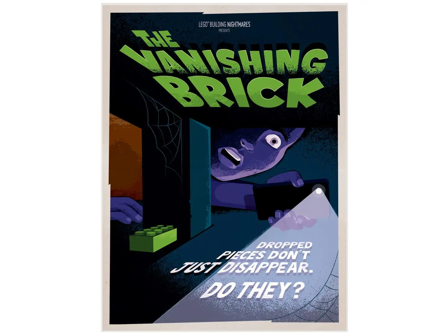 レゴ 5008239-1 The Vanishing Brick Halloween Poster ポスター