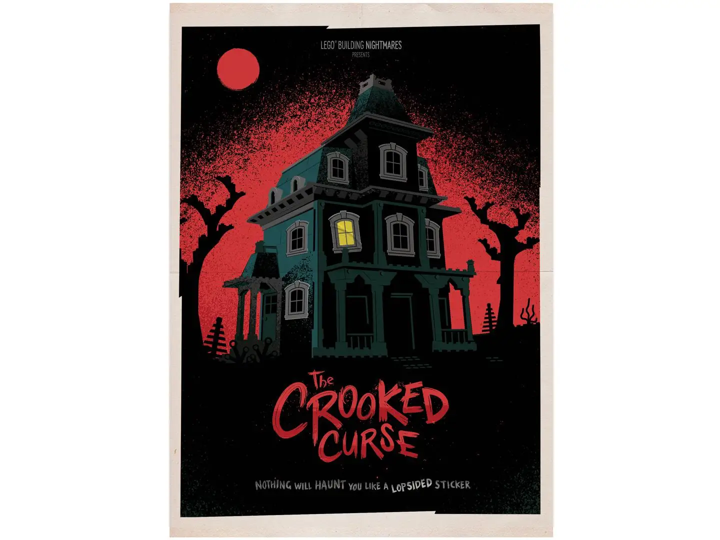 レゴ 5008240-1 The Crooked House Halloween Poster ポスター
