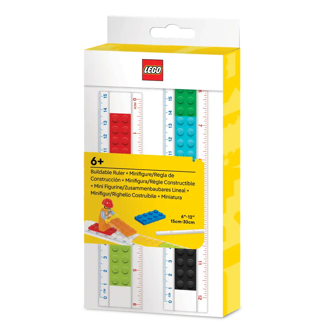 レゴ 5010100-1 Buildable Ruler with Construction Worker Minifigure 文房具