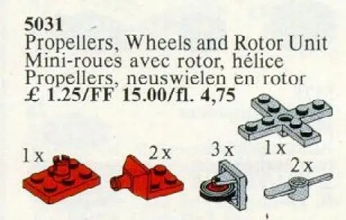5031 Propellers, Wheels, Rotor Unit - サービスパック (1987年)