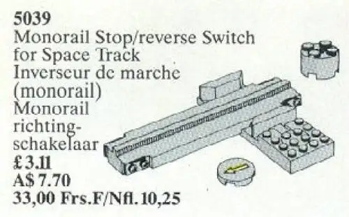 5039 Monorail Stop / Reverse Switch - サービスパック (1987年}