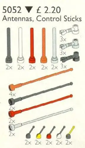 レゴ 5052-1 Antennas, Control Sticks サービスパック