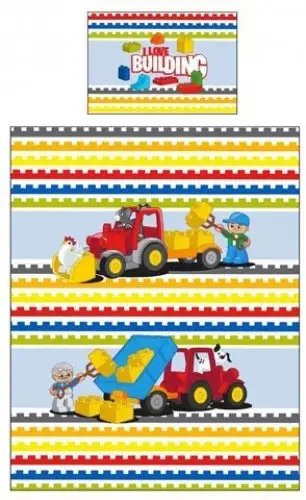 レゴ 5055285391225-1 Duplo I Love Building Duvet Set キッチン・寝具