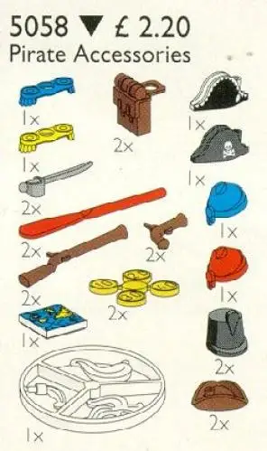 レゴ 5058-1 Pirate Accessories サービスパック
