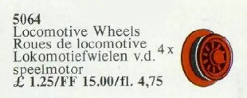 レゴ 5064-1 Locomotive Wheels トレイン