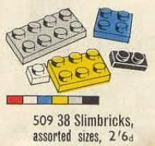 レゴ 509-1 39 Slimbricks Assorted Sizes 補足品