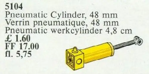 レゴ 5104-1 Pneumatic Cylinder, 48 mm テクニック