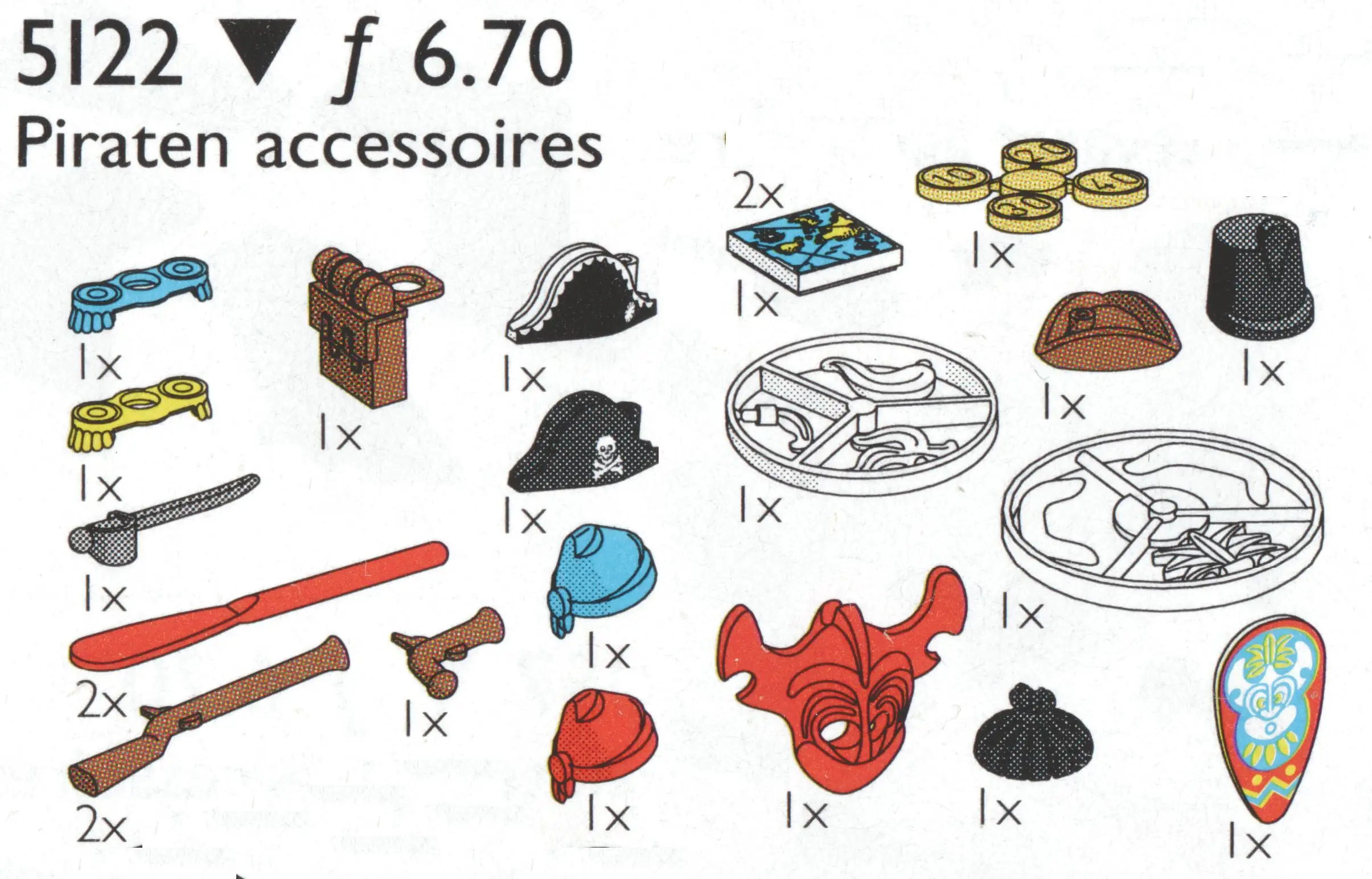 レゴ 5122-1 Pirate Accessories サービスパック