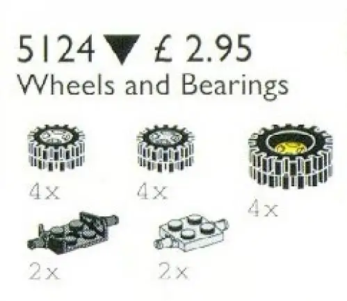 レゴ 5124-1 Wheels and Bearings サービスパック