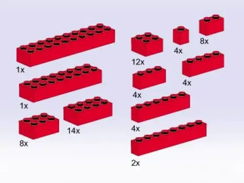 レゴ 5140-1 Bricks, Red サービスパック