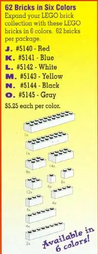 レゴ 5142-1 Bricks, White サービスパック