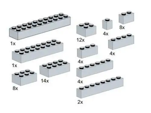 レゴ 5145-1 Bricks, Gray サービスパック
