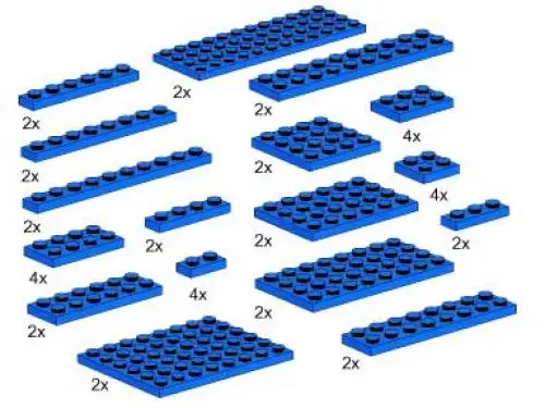 レゴ 5146-1 Plates, Blue サービスパック