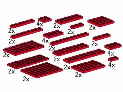 レゴ 5147-1 Plates, Red サービスパック