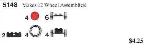 レゴ 5148-1 Wheels サービスパック