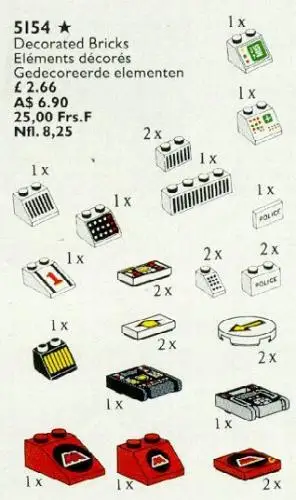 レゴ 5154-1 Decorated Elements サービスパック