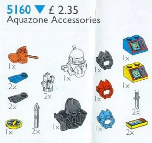 レゴ 5160-1 Aquazone Accessories サービスパック