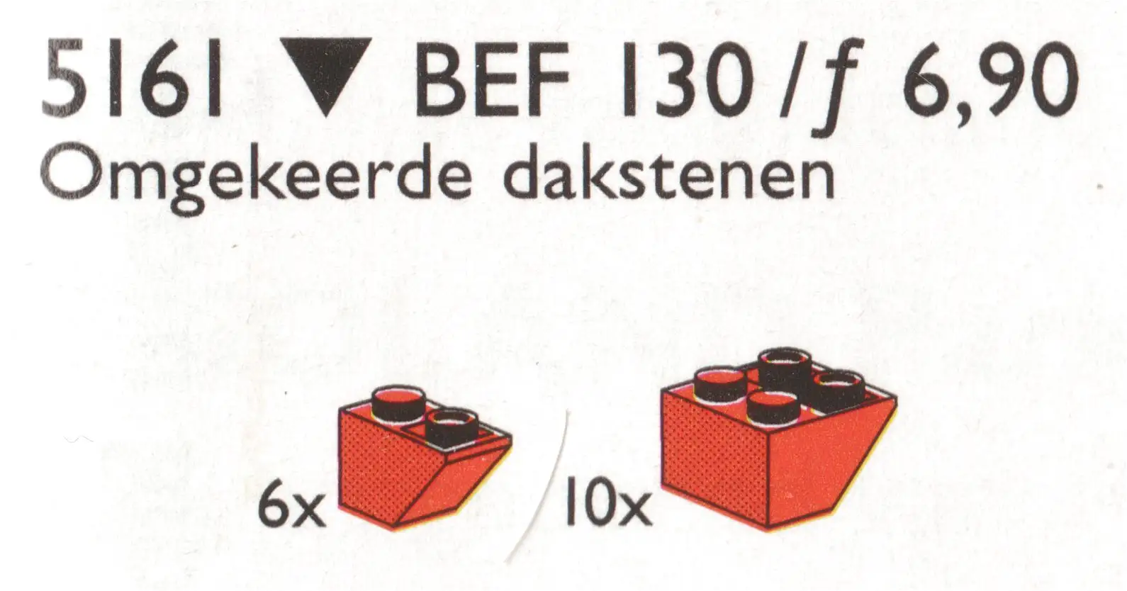 5161 Inverted Slope Bricks - サービスパック (1987年)