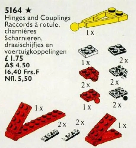 レゴ 5164-1 Hinges, Turntables and Couplings サービスパック
