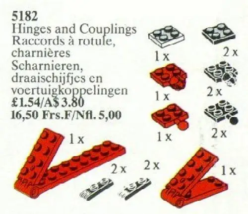 レゴ 5182-1 Hinges and Couplings サービスパック