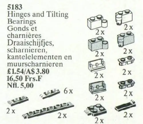 レゴ 5183-1 Hinges and Couplings サービスパック