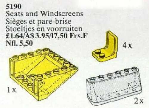 レゴ 5190-1 Seats and Windscreens サービスパック