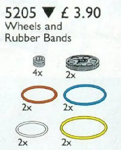 レゴ 5205-1 Pulleys and Rubber Belts テクニック