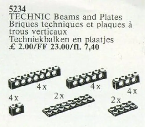 レゴ 5234-1 TECHNIC Beams and Plates {black} テクニック