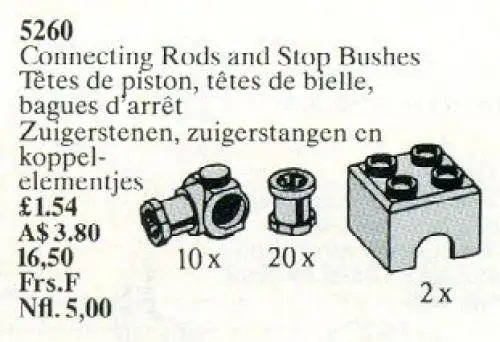 レゴ 5260-1 Connecting Rods and Stop Bushes テクニック