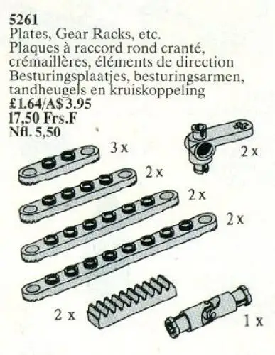 レゴ 5261-1 Plates, Gear Racks, etc. テクニック