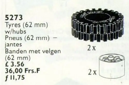 レゴ 5273-1 Tires テクニック