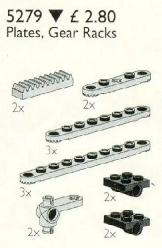 レゴ 5279-1 Plates, Gear Racks テクニック