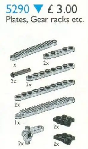 レゴ 5290-1 Plates & Gear Racks テクニック