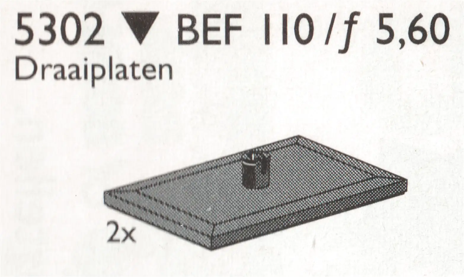 5302 Bogieplates, Black - トレイン (1992年}