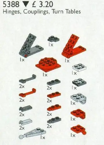 レゴ 5388-1 Hinges, Couplings and Turntables サービスパック
