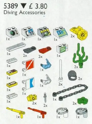 レゴ 5389-1 Diving Accessories サービスパック