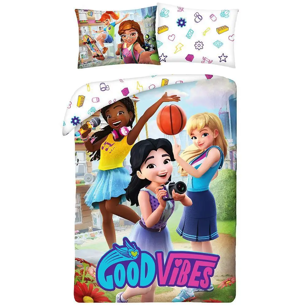 レゴ 5904209604739-1 Friends Good Vibes Duvet Set キッチン・寝具