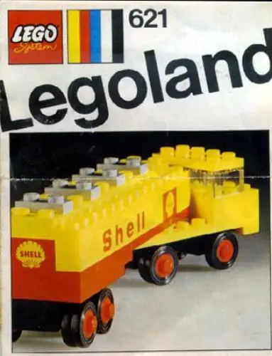 レゴ 621-2 Shell Tanker Truck ガソリンスタンド