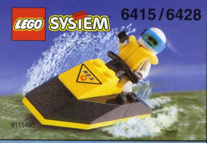 レゴ 6415-1 レスキュージェットスキー レスキュー