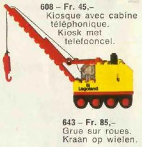 レゴ 643-2 Mobile Crane 工事現場
