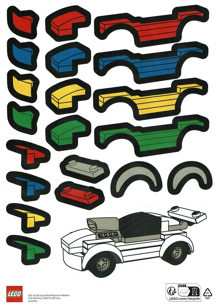 レゴ 6474992-1 Car Stickers グッズ
