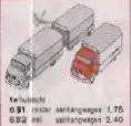 レゴ 652-1 1:87 Mercedes Truck/Trailer HO 1:87 Vehicles