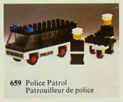 レゴ 659-1 Police Patrol with Policemen ポリス