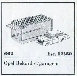 662 1:87 Opel Rekord - HO 1:87 Vehicles (1965年}