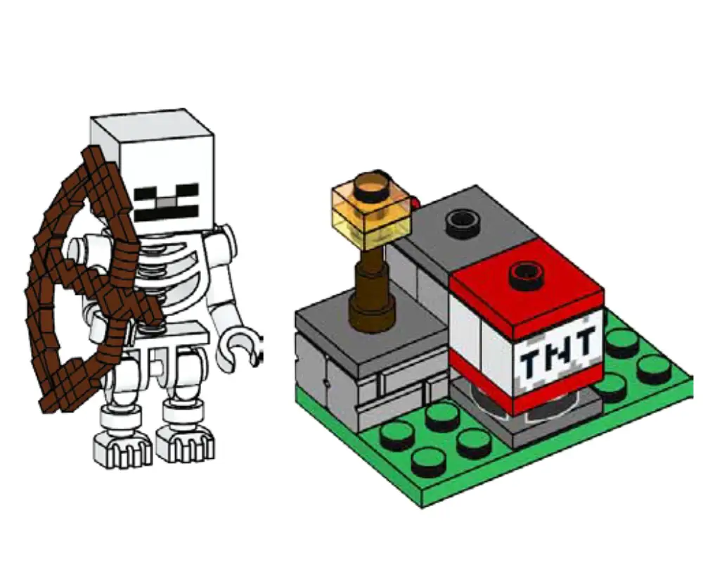 レゴ 662102-1 TNT Launcher and Skeleton マインクラフト