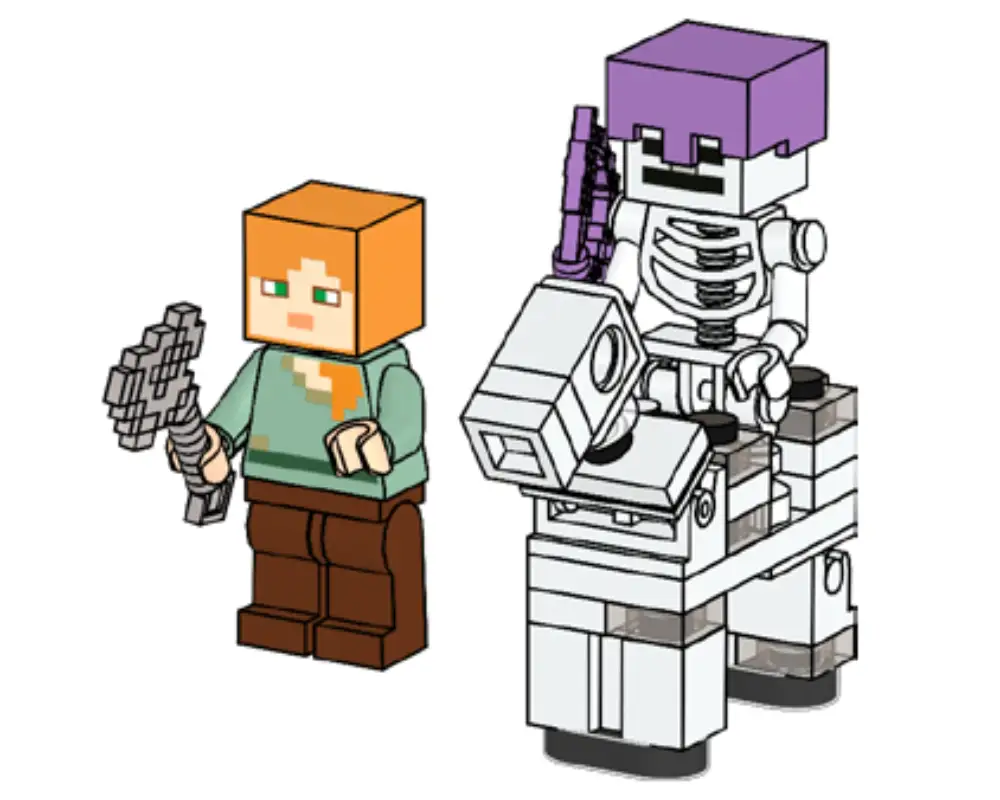 レゴ 662206-1 Alex with Skeleton and Skeleton Horse マインクラフト