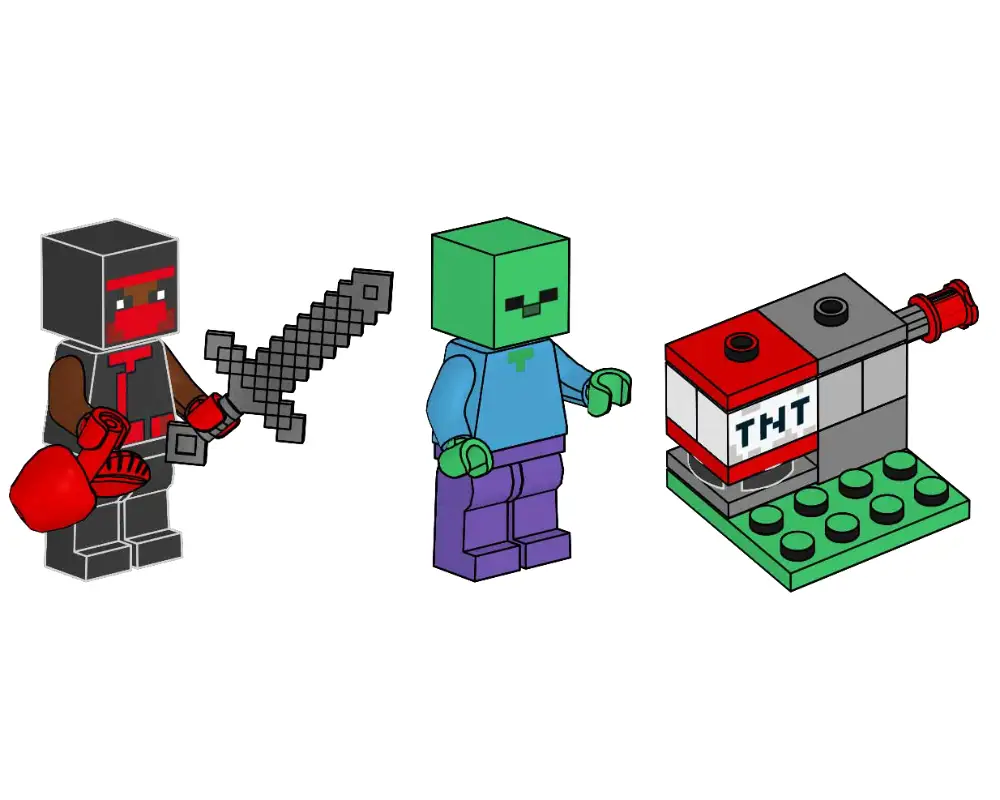 レゴ 662304-1 Ninja, Zombie and TNT Launcher マインクラフト