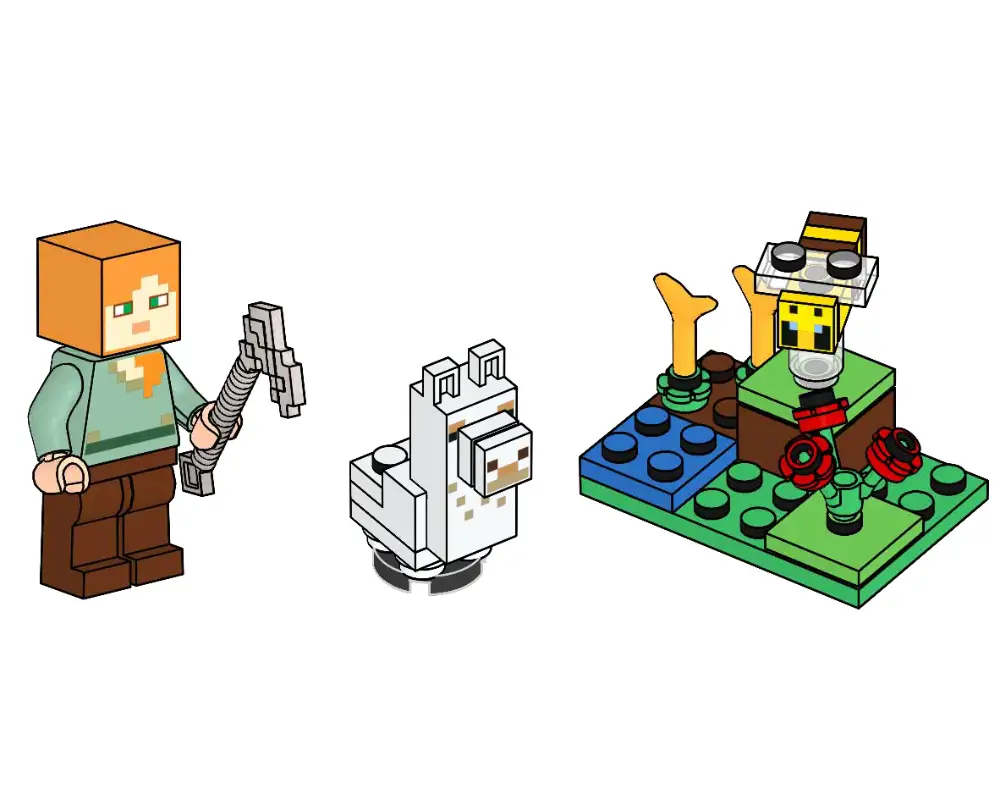 レゴ 662308-1 Alex, Baby Llama and Bee マインクラフト