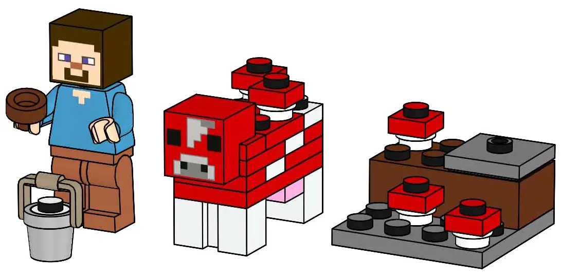 レゴ 662407-1 Steve and Mooshroom マインクラフト